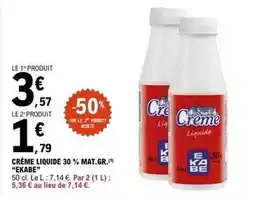 E.Leclerc Crème liquide 30 % mat.gr offre