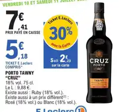 E.Leclerc E.leclerc - porto tawny offre