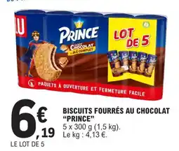 E.Leclerc Prince - biscuits fourrés au chocolat offre