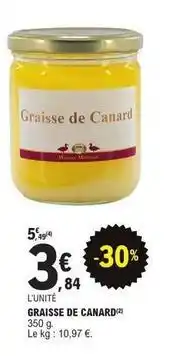 E.Leclerc Canard - graisse de offre