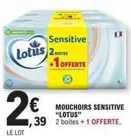 E.Leclerc Lotus - mouchoirs sensitive offre
