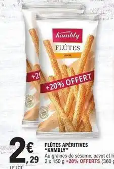E.Leclerc Kambly - flotes apéritives offre