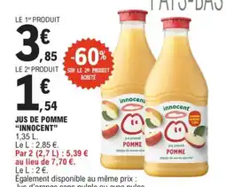 E.Leclerc Innocent - jus de pomme offre