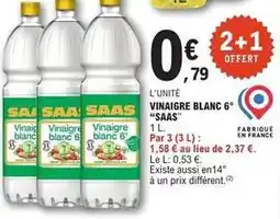 E.Leclerc Vinaigre blanc 6 offre