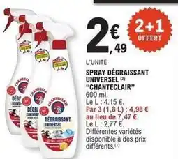 E.Leclerc Chanteclair - spray dégraissant universel offre