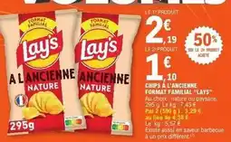 E.Leclerc Lay's - chips à l'ancienne format familial offre