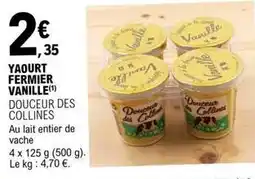 E.Leclerc Collines - yaourt fermier vanille offre