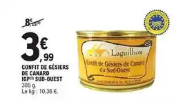 E.Leclerc Canard - confit de gésiers de igp sud-ouest offre