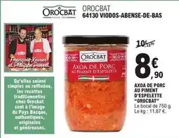 E.Leclerc Axoa de porc au piment d'espelette offre