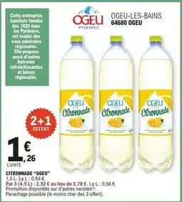 E.Leclerc Citronnade offre
