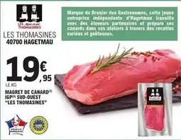 E.Leclerc Canard - magret de igp sud-ouest offre