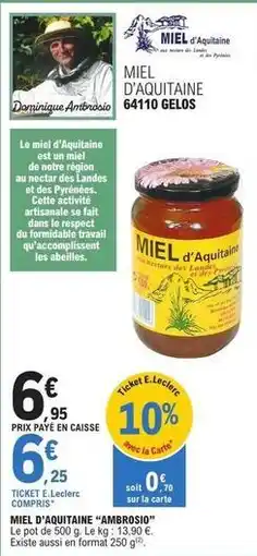 E.Leclerc E.leclerc - miel d'aquitaine offre