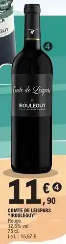 E.Leclerc Comte de lespars rouléguy offre