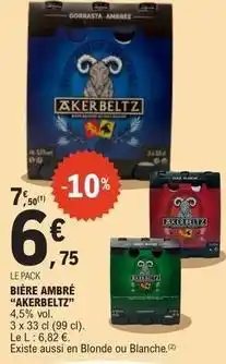 E.Leclerc Bière ambré offre