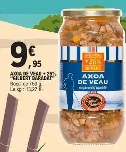 E.Leclerc Axoa de veau + 25% offre