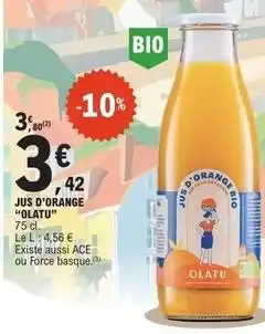 E.Leclerc Orange - jus d'orange offre