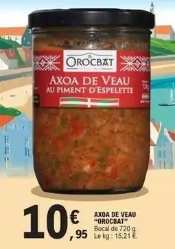 E.Leclerc Axoa de veau offre