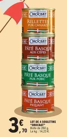 E.Leclerc Canard - lot de 4 souletins offre