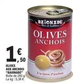 E.Leclerc Olives aux anchois offre