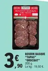 E.Leclerc Boudin basque tapas offre