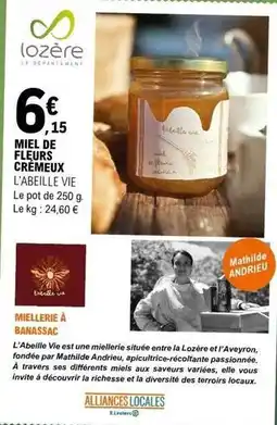 E.Leclerc E.leclerc - miel de fleurs crémeux offre
