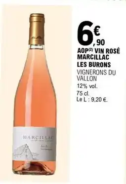 E.Leclerc Aop vin rosé marcillac les burons offre
