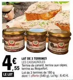 E.Leclerc Canard - lot de 3 terrines offre