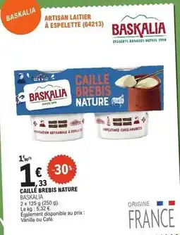 E.Leclerc Caillé brebis nature offre