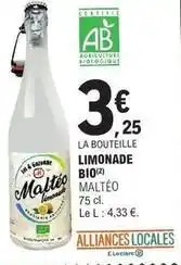 E.Leclerc E.leclerc - limonade bio offre