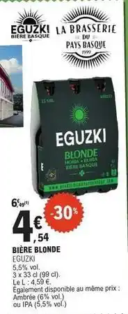E.Leclerc Bière blonde offre