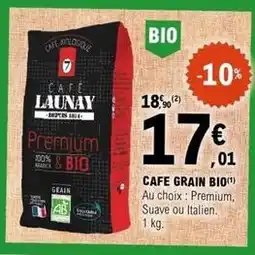 E.Leclerc Cafe grain bio offre