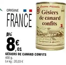 E.Leclerc Canard - gésiers de confits offre