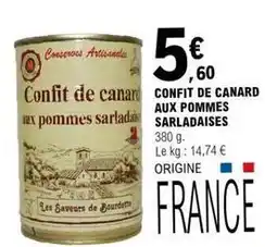 E.Leclerc Canard - confit de aux pommes sarladaises offre