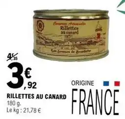 E.Leclerc Canard - rillettes au offre