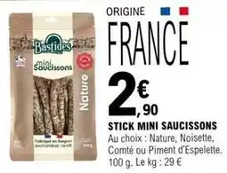 E.Leclerc Stick mini saucissons offre