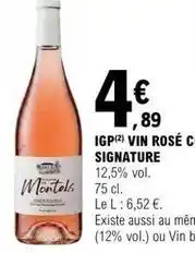 E.Leclerc Signature - igp vin rosé c offre