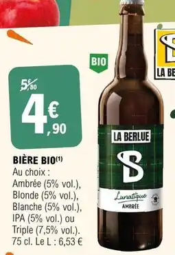 E.Leclerc Bière bio offre