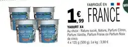 E.Leclerc Yaourt x4 offre