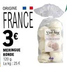 E.Leclerc Meringue ronde offre