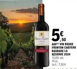 E.Leclerc Aop vin rouge fronton château baudare offre