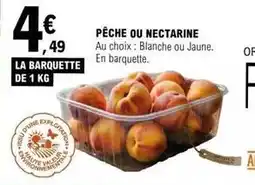 E.Leclerc Pêche ou nectarine offre