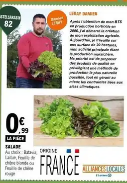 E.Leclerc Chêne - salade offre