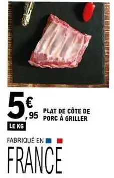 E.Leclerc Plat de côte de porc à griller offre