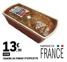 E.Leclerc Terrine au piment d'espelette offre