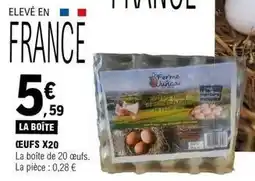 E.Leclerc Oeufs x20 offre