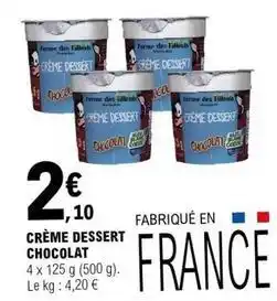 E.Leclerc Crème dessert chocolat offre