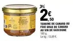 E.Leclerc Canard - terrine de au foie gras de au vin de gascogne offre