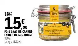 E.Leclerc Canard - foie gras de entier du sud-ouest offre