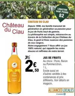 E.Leclerc Labastide - jus de fruits offre