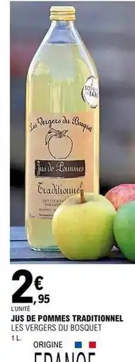 E.Leclerc Jus de pommes traditionnel offre